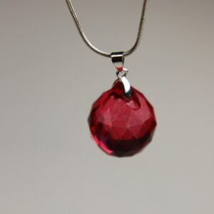 Crimson Ball Necklace