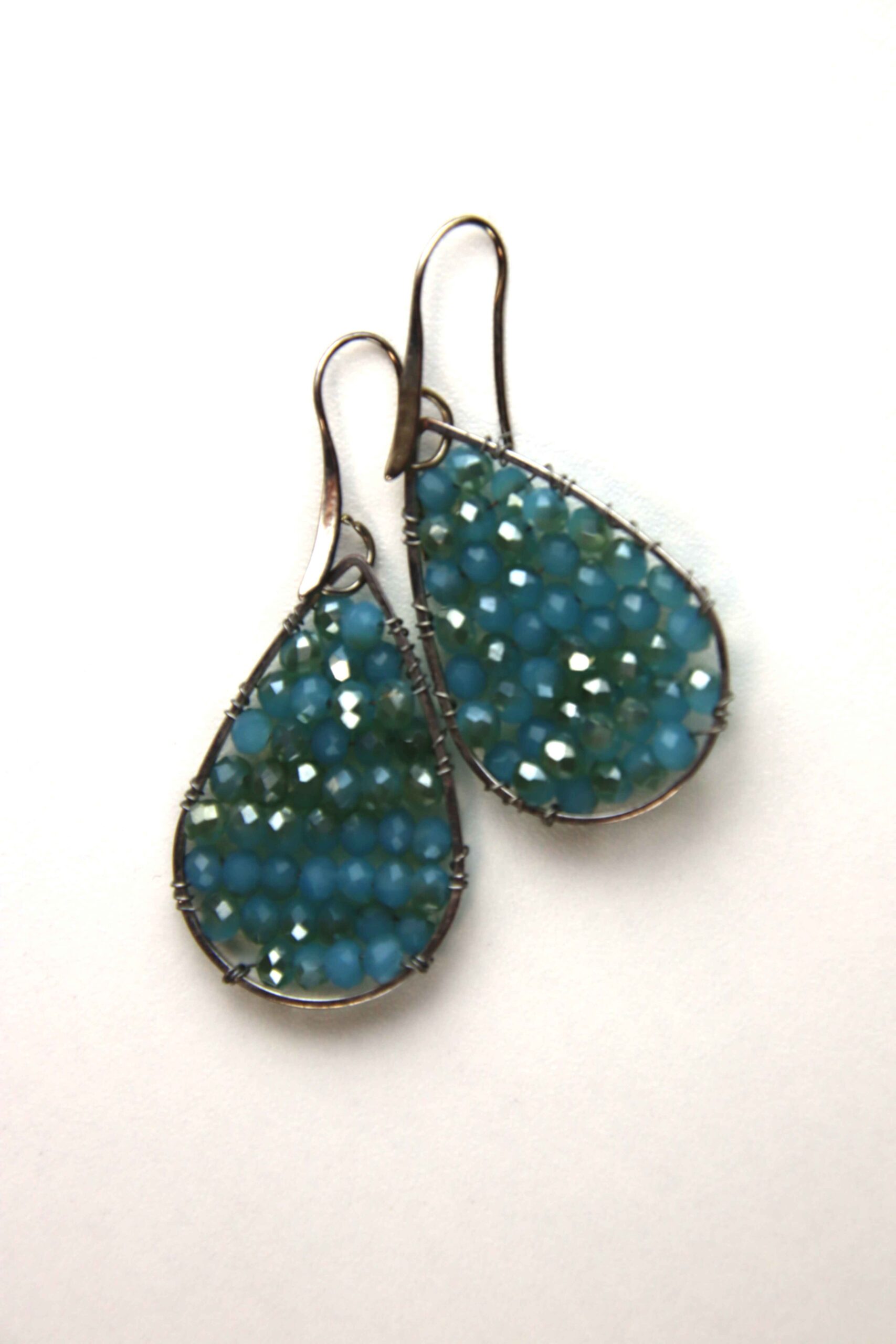 Aqua Bead Earrings