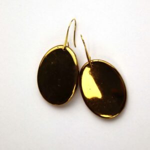 Golden Disc Earrings